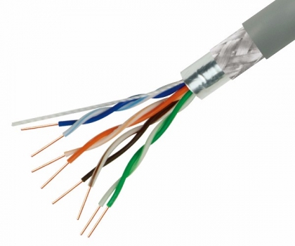 超五类双屏蔽网线 Cat5e SFTP
